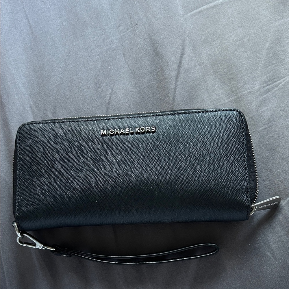 Michael Kors Black Zip-Around Women's Wallet